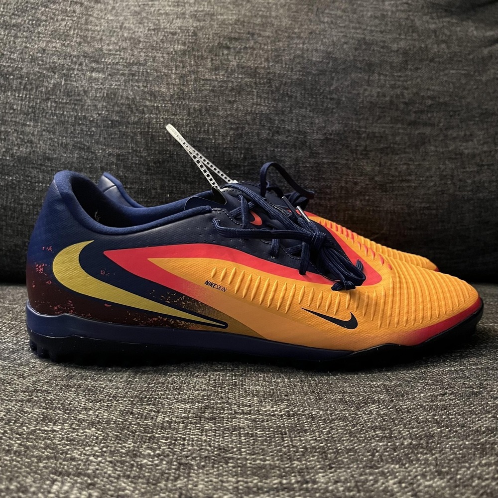 Nike Phantom Shoes Mens Size 11.5 Orange Navy Turf Soccer Cleats HQ2326-800